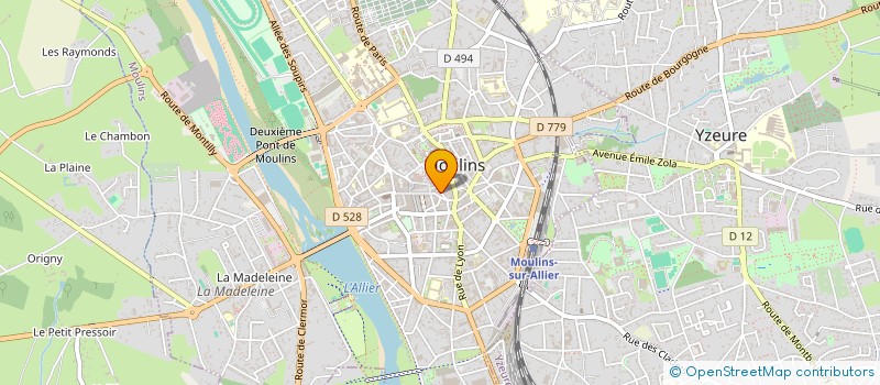 localisation de l'entreprise CLEG à MOULINS