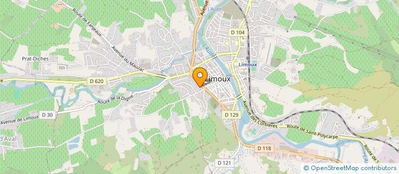 localisation de l'entreprise CLEHUGA  LIMOUX
