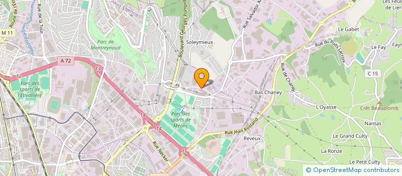 localisation de l'entreprise CLEJ  SAINT-ETIENNE