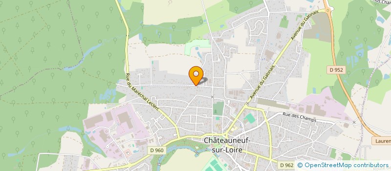 localisation de l'entreprise CLEJUMA à CHATEAUNEUF-SUR-LOIRE