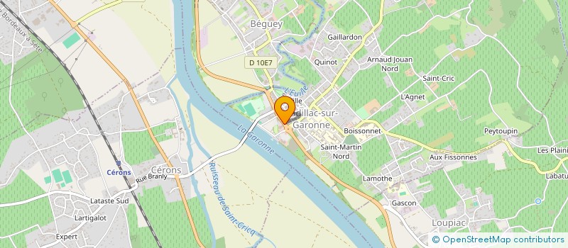 localisation de l'entreprise CLEKA RESTAURATION  CADILLAC-SUR-GARONNE