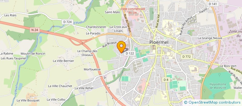 localisation de l'entreprise CLELA  PLOERMEL
