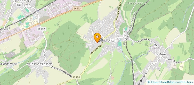 localisation de l'entreprise CLELERNA  GRANDFONTAINE