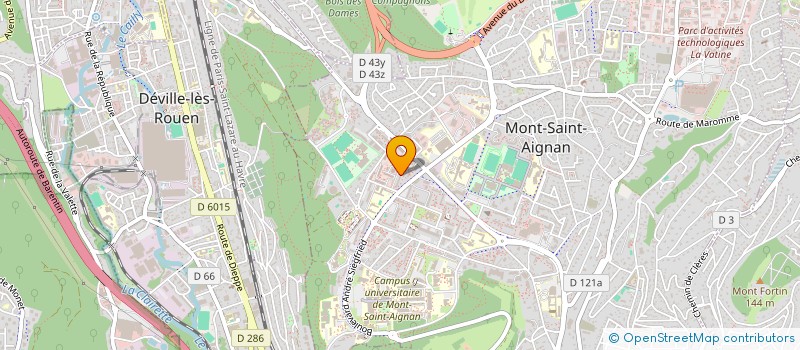 localisation de l'entreprise CLELIA B à MONT-SAINT-AIGNAN