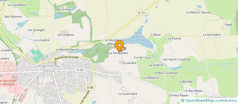 localisation de l'entreprise CLELU  ARGENTRE-DU-PLESSIS