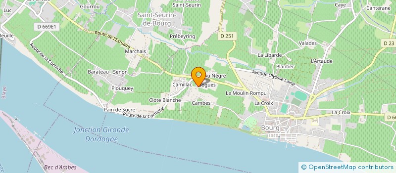 localisation de l'entreprise CLELVA à BOURG
