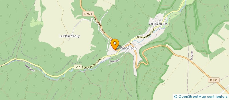 localisation de l'entreprise CLEM 21  VAL-SUZON