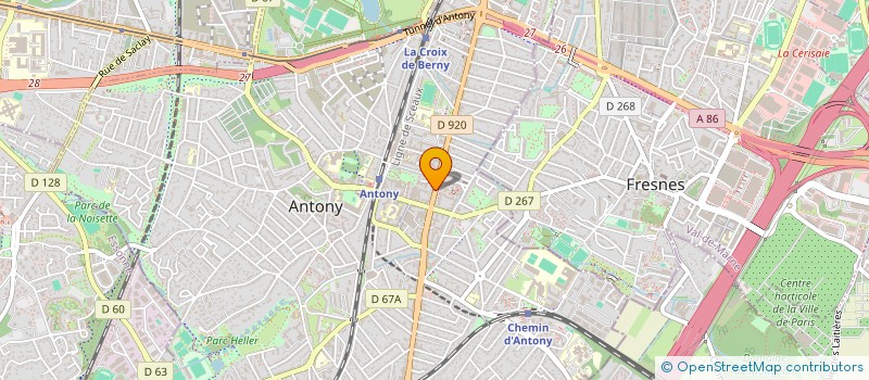 localisation de l'entreprise CLEM à ANTONY