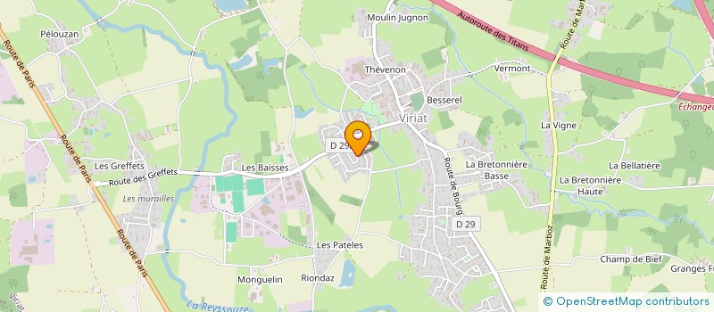 localisation de l'entreprise CLEM à VIRIAT