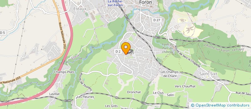 localisation de l'entreprise CLEM  LA ROCHE-SUR-FORON