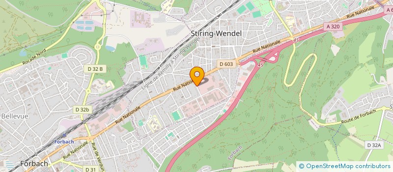 localisation de l'entreprise CLEM  STIRING-WENDEL