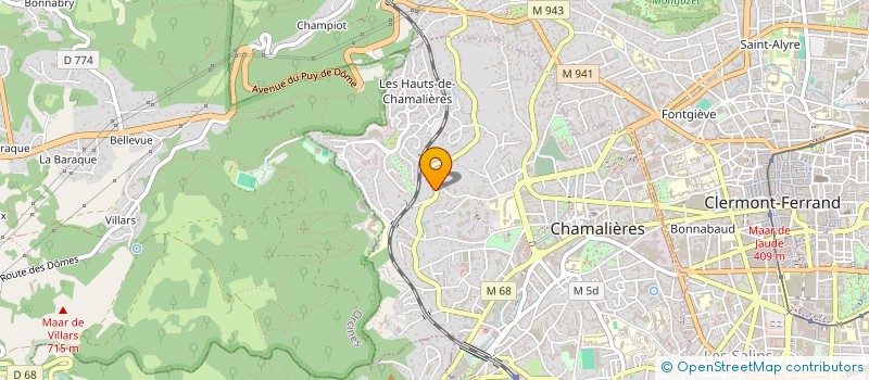 localisation de l'entreprise CLEM  CHAMALIERES