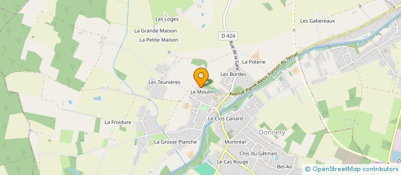 localisation de l'entreprise CLEM à DONNERY