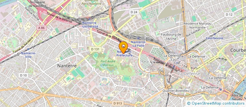 localisation de l'entreprise CLEM AND MICHE à NANTERRE