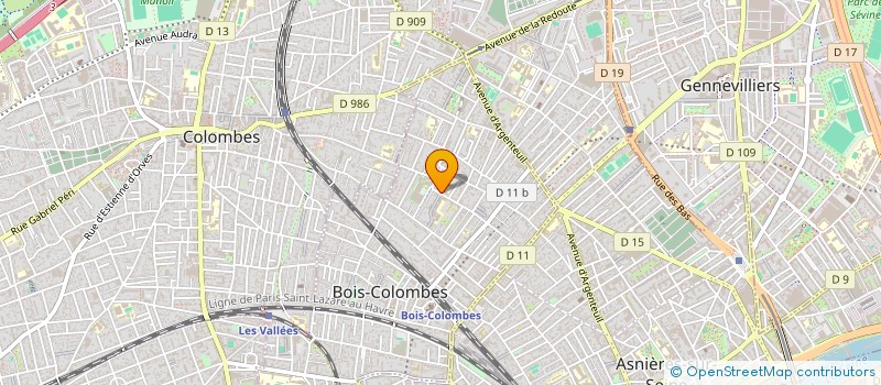 localisation de l'entreprise CLEM HOLDING à BOIS-COLOMBES