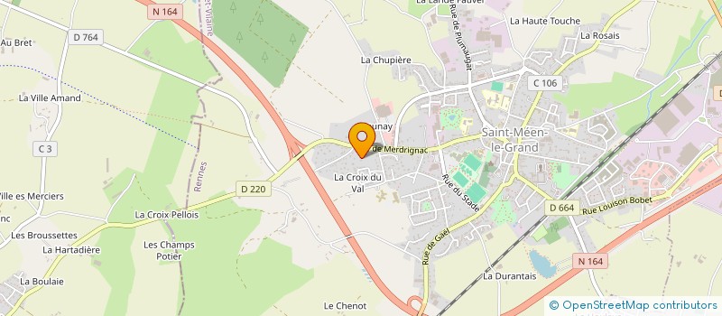 localisation de l'entreprise CLEM IMMO  SAINT-MEEN-LE-GRAND