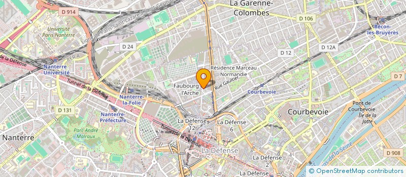 localisation de l'entreprise CLEM'S  COURBEVOIE