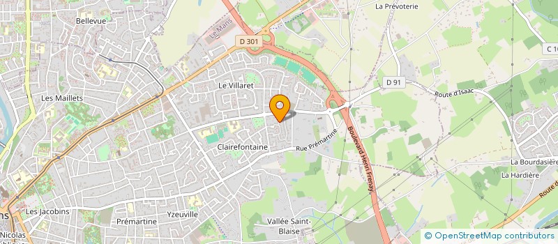 localisation de l'entreprise CLEM&THO  LE MANS