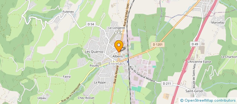 localisation de l'entreprise CLEM TOUJOURS PLUS à ENTRELACS