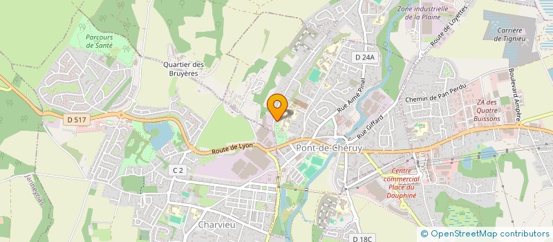 localisation de l'entreprise CLEMA DISTRIBUTON  CHALAMONT