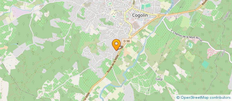 localisation de l'entreprise CLEMAL  COGOLIN