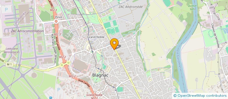localisation de l'entreprise CLEMALA FITNESS à BLAGNAC