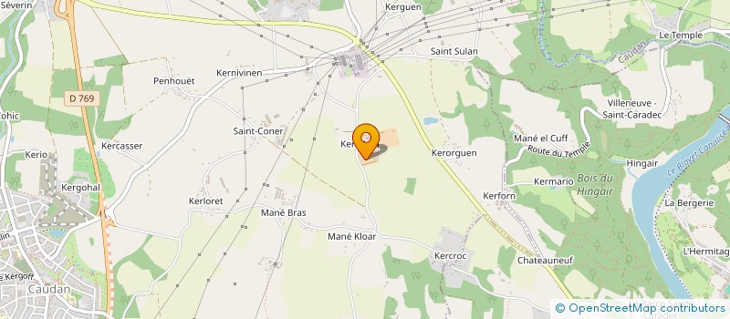 localisation de l'entreprise CLEMALINE  CAUDAN