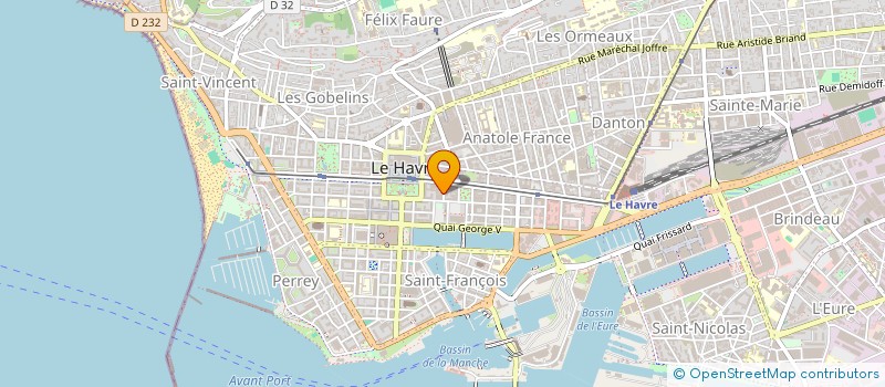 localisation de l'entreprise CLEMANE DIVERTISSEMENT à LE HAVRE