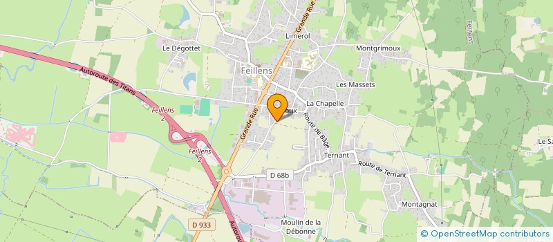 localisation de l'entreprise CLEMAR  FEILLENS