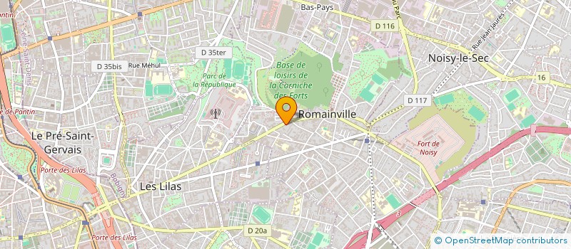 localisation de l'entreprise CLEMAROB à ROMAINVILLE