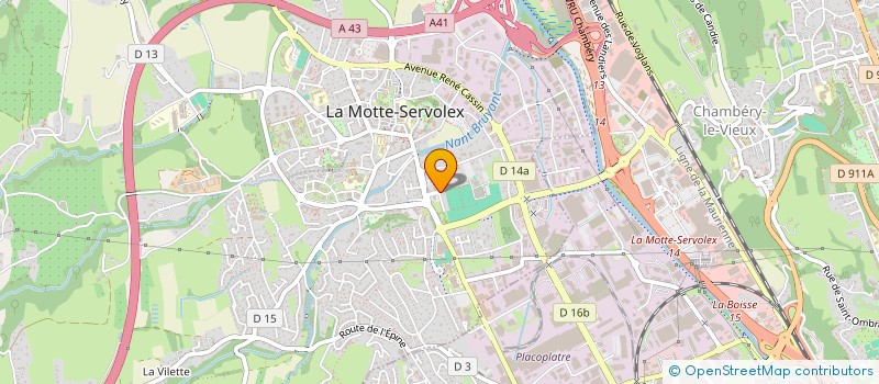 localisation de l'entreprise CLEMAT  LA MOTTE-SERVOLEX