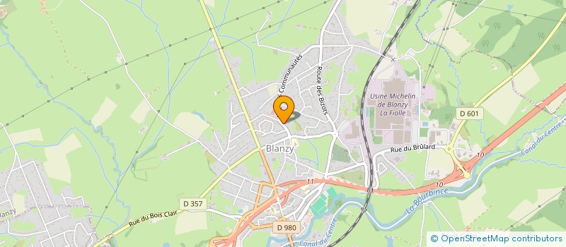 localisation de l'entreprise CLEMAT  BLANZY