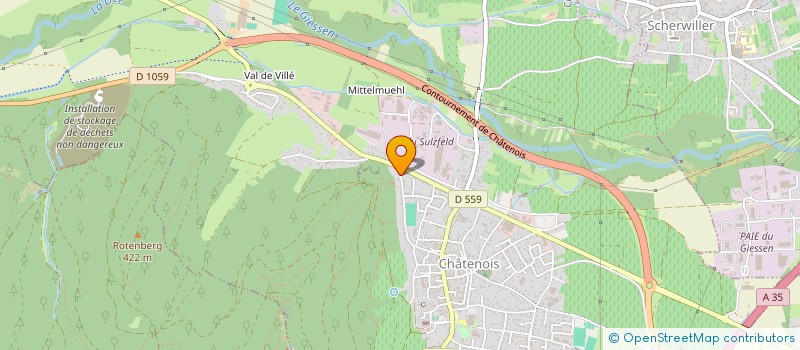 localisation de l'entreprise CLEMATHE  CHATENOIS