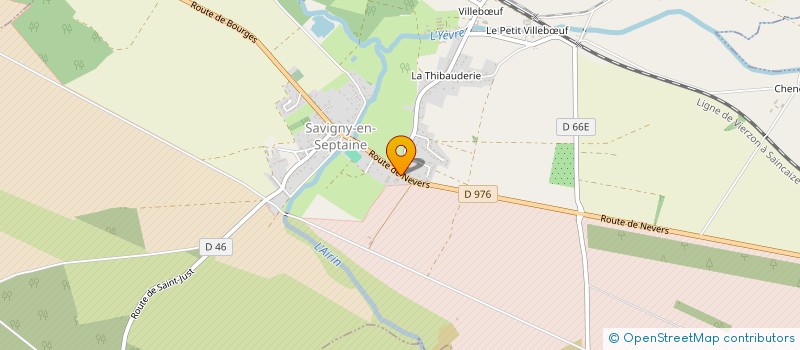 localisation de l'entreprise CLEMATIC18  SAVIGNY-EN-SEPTAINE