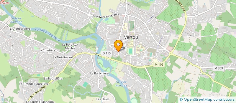 localisation de l'entreprise CLEMAX à VERTOU