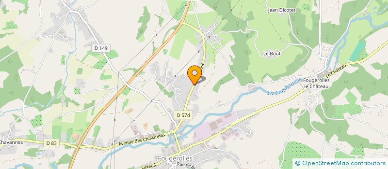 localisation de l'entreprise CLEMCAM  FOUGEROLLES-SAINT-VALBERT