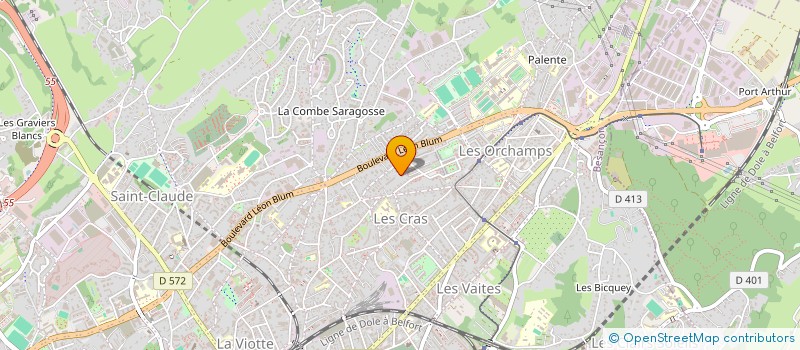 localisation de l'entreprise CLEME  BESANCON