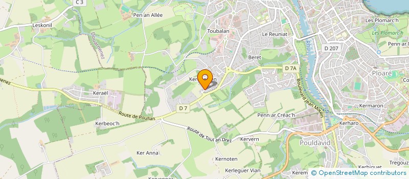 localisation de l'entreprise CLEMEBAT  DOUARNENEZ