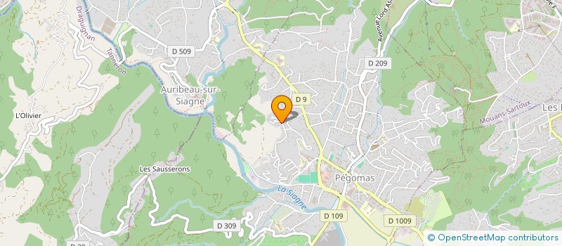 localisation de l'entreprise CLEMEG  PEGOMAS