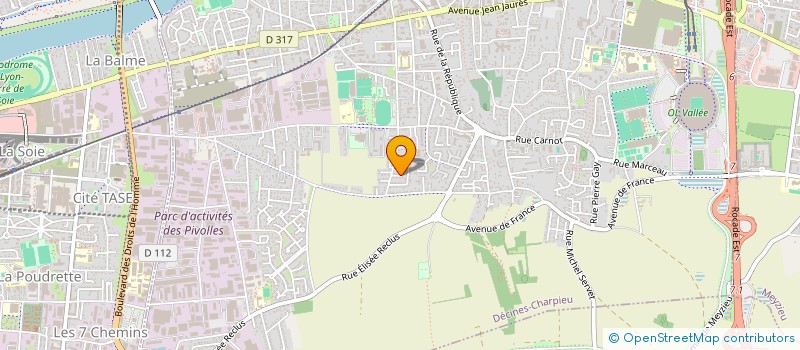 localisation de l'entreprise CLEMELINE  DECINES-CHARPIEU