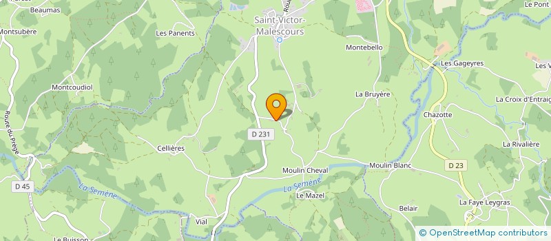 localisation de l'entreprise CLEMELO  SAINT-VICTOR-MALESCOURS