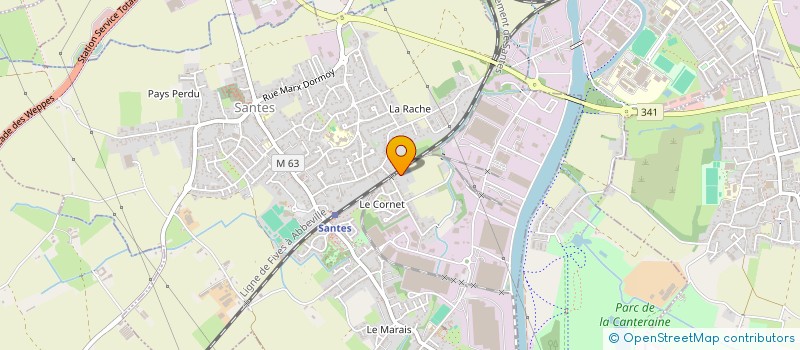 localisation de l'entreprise CLEMELOR  SANTES