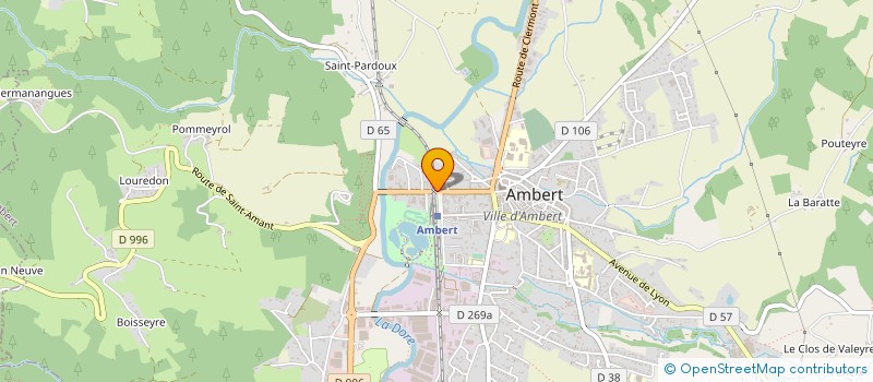 localisation de l'entreprise CLEMENCE  AMBERT