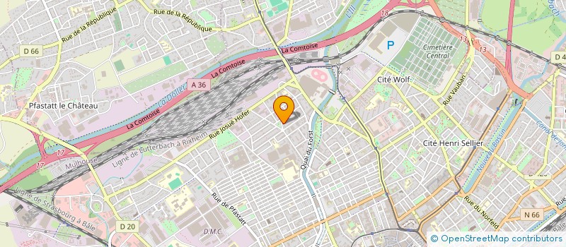 localisation de l'entreprise CLEMENCE  MULHOUSE