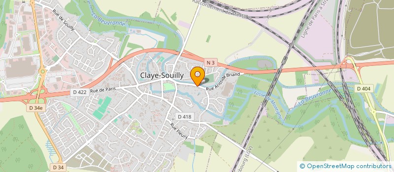 localisation de l'entreprise CLEMENCE  CLAYE-SOUILLY