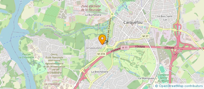 localisation de l'entreprise CLEMENCEAU 228  CARQUEFOU