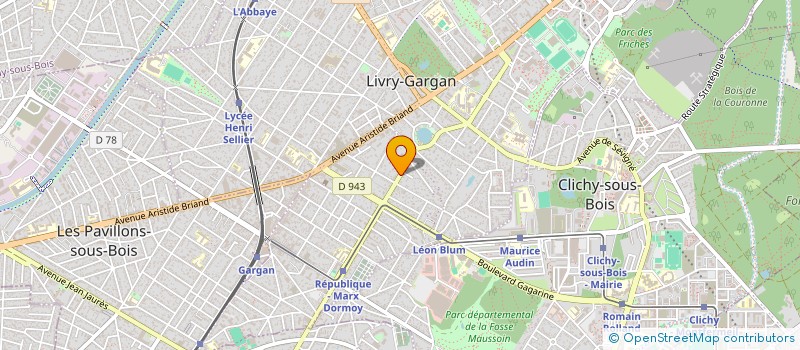localisation de l'entreprise CLEMENCEAU 25 à LIVRY-GARGAN