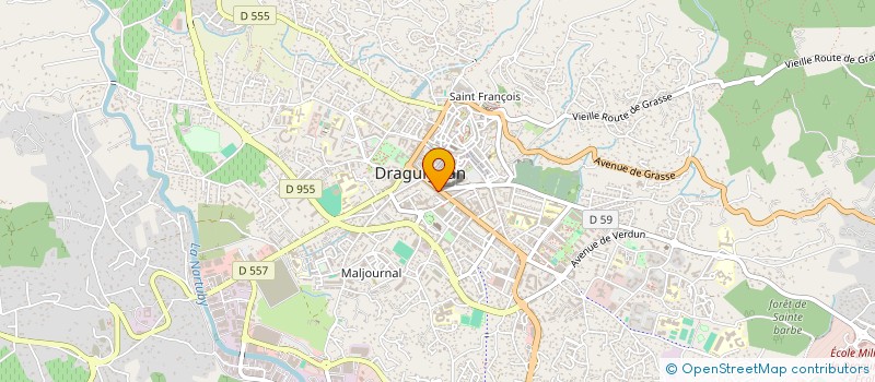 localisation de l'entreprise CLEMENCEAU  DRAGUIGNAN