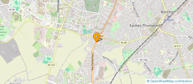 localisation de l'entreprise CLEMENCEAU  WATTIGNIES