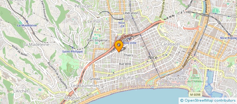 localisation de l'entreprise CLEMENCEAU 57 à NICE